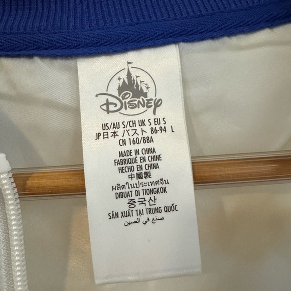 Walt Disney World White/Multi Colored Zip Up Jacket - Picture 9 of 9